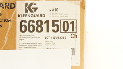 KleenGuard  66815 1000 White Beard Covers A10 - Box of 10